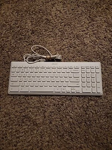 Acer White Keyboard Model KU-0906 USB Wired 12.5" X 5.5" - Excellent Condition - Photo 1/3
