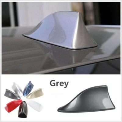 Aleta de tiburón gris AM/FM radio señal reemplazo antena aérea coche SUV universal Foto 1 de 4