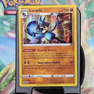 TARJETA DE POKEMON HOLO LUCARIO 079/172 ESTRELLAS BRILLANTES RARA - Imagen 1 de 4