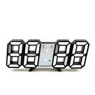 Horloge de table numérique 3D DEL température affichage de la date horloge murale alimentée par USB