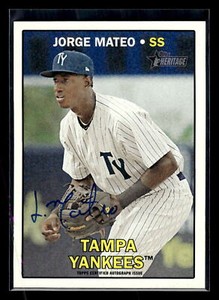 2016  Topps Heritage Minor League #ROA-JM Jorge Mateo  Real One Autographs