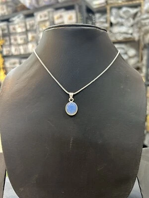 Opalite Pendant With Sliver Brass Chain - Image 1 of 3