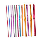 12/14Pcs Colorful Aluminum Weave Hooks Knitting Needles 2-10mm Kit TWR