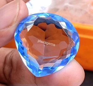 Piedra preciosa suelta certificada con forma de pera turmalina azul natural de 48,15 quilates " 5DOA - Imagen 1 de 9