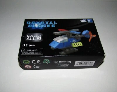 BLOQUES DE CRISTAL TRONCO CEREBRAL HELICÓPTERO INDIVIDUAL (31) piezas TÚ CONSTRUYES NUEVO Foto 1 de 2
