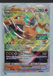 POKÉMON CHARIZARD V ASTRO JUMBO -CARTA SEALED ITALIANO - PROMO - ASTRI LUCENTI - Foto 1 di 1