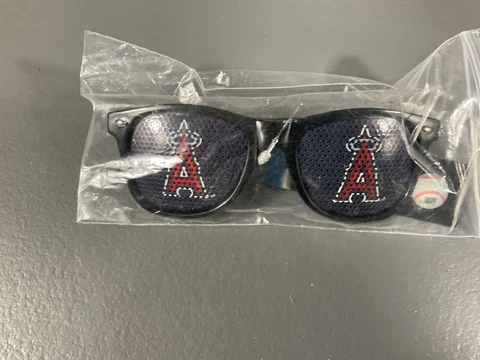 Los Angeles Angels MLB Baseball Sunglasses Shades Team Logo Sports Black & Red Cover