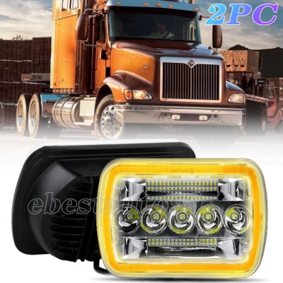 Par de faróis de LED 5X7 7x6 feixe alto baixo para International IHC 9200 9900 9400i - Imagem 1 de 4