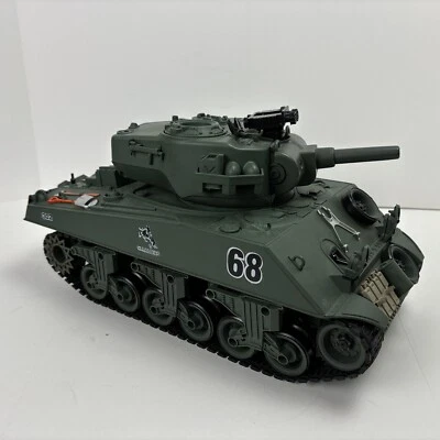 Fisca Remote Control Tank, Sherman M4A3. No Remote Included Sold As Is For Parts - Image 1 of 4