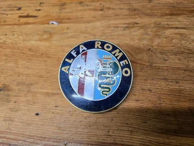 1982 Alfa Romeo Spider Veloce Front Bumper Grille Emblem Panel OEM - Image 1 of 4