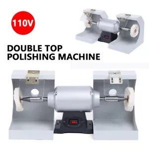Polishing Lathe Machine Bench Buffing Grinder Dental Lab High Speed Polisher - Bild 1 von 11