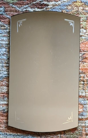 Frameless Etched Vanity 15.5"X9" Cover