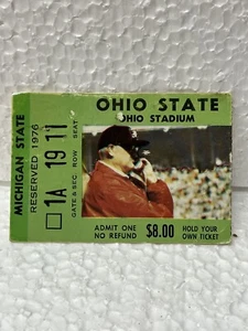 RARE 1976 NCAA Ohio State Football Ticket BOB BRUDZINSKI DEBUT vs Michigan State - Picture 1 of 2