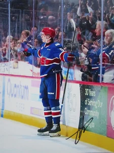 NATHAN MAYES SIGNED 8x10 MATTE PHOTO SPOKANE CHIEFS TORONTO MAPLE LEAFS (A) - Picture 1 of 2