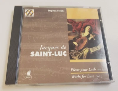 SAINT-LUC Works For Lute Vol. 1 STEPHEN STUBBS France Import (1996 Classical CD) - Image 1 of 4