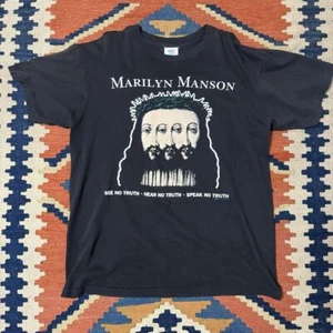 90s Marilyn Manson Believe T-shirt - Picture 1 of 10