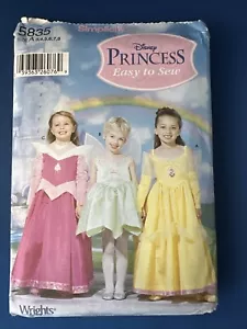 Simplicity 5835 Disney Belle Tinkerbell Sleeping Beauty Costume Pattern Sz 3- - Picture 1 of 4
