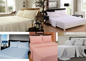 PAIR OF THERMAL FLANNELETTE PILLOWCASES 19" X 29" 4 COLOURS TO MATCH OUR RANGE - Picture 1 of 7