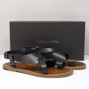 Bottega Veneta Black Ring Toe Woven Sandals - Size 38.5 EU (8.5 US) - Picture 1 of 8