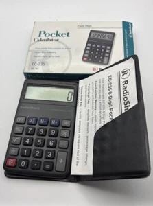 Radio Shack Pocket Calculator model EC-235 with holder Box And Instructions - Picture 1 of 4