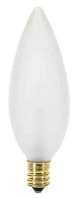 Satco S3285 25 Watt Frosted Torpedo Straight Tip Base Small 1500 Hours NOS - Image 1 of 4