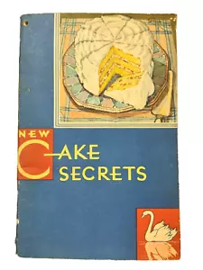 vintage New Cake Secrets 1931 Swans Down Cake Flour - Picture 1 of 6