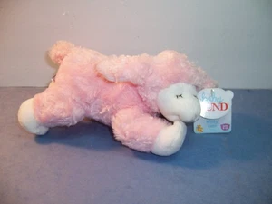 BABY GUND -- WINKY # 58131 -- ROSA LAMM RASSEL PLÜSCH -- EX. Neu mit Etikett - Bild 1 von 5