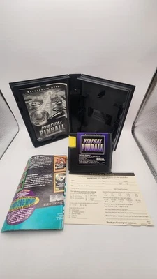 Virtual Pinball Sega Genesis CIB Complete With Poster Tested Authentic Working  - Image 1 of 4
