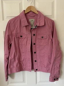 L.L. Bean Pink Denim Baumwolle Jeansjacke Größe Medium * EUC * Barbie Core - Bild 1 von 10