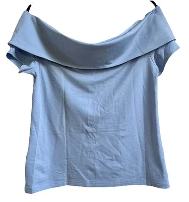 Nuevo Top tejido blanco manga corta con etiquetas COS fuera del hombro talla 12 precio de venta sugerido por el fabricante 69 USD Foto 1 de 4