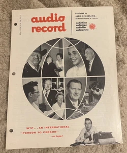 AUDIO RECORD VOL 14 NO. 1 1958 RECORDING MAGAZINE WORLD TAPE PALS SATELLITE - Picture 1 of 8