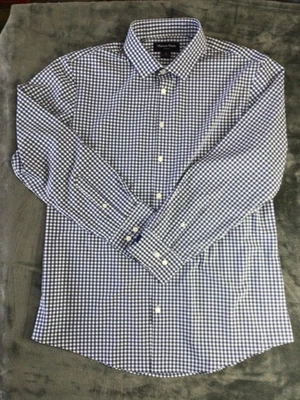 Mizzen Main Leeward Trim Button Down Shirt Men's X Large Blue Performance - Image 1 of 4