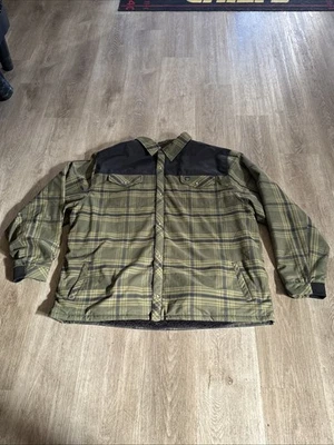 Chaqueta Abrigo Tactical Distributors Para Hombre 3XL Verde Negro Abotonada Exterior Limpio Foto 1 de 4