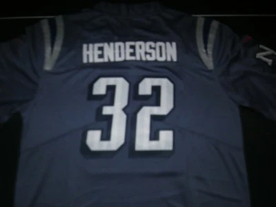 Camiseta deportiva de los New England Patriots TreVeyon Henderson azul rivalidades talla L Foto 1 de 3
