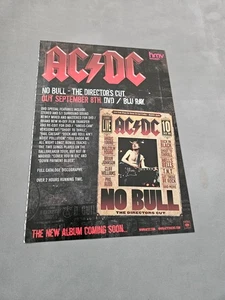 TPEEP395 MAGAZINE ADVERT 11X8" AC/DC - NO BULL THE DIRECTORS CUT - Picture 1 of 1