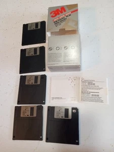 NEW 3M MAC FORMATTED 3.5" Diskettes 1.40 MB DS HD Floppy Disks 1996 (5 in box) - Picture 1 of 10