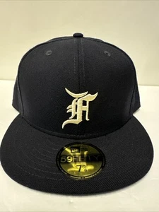 Fear of God Hat Men 7 5/8 Navy 59Fifty New Era Fitted Cap New York Yankees FOG - Picture 1 of 7