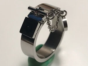 Ring New Charm Medal Tassel Chain Latch Flower - Picture 1 of 8