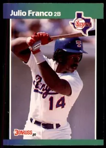 1989 Donruss Traded Julio Franco Baseball Cards #T-31 - Picture 1 of 2