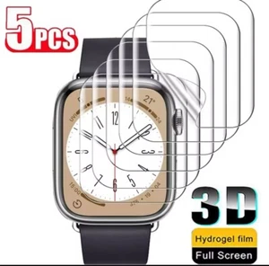 5PCS Hydrogel Film For Apple Watch Series 9 8 7 41mm - Picture 1 of 4