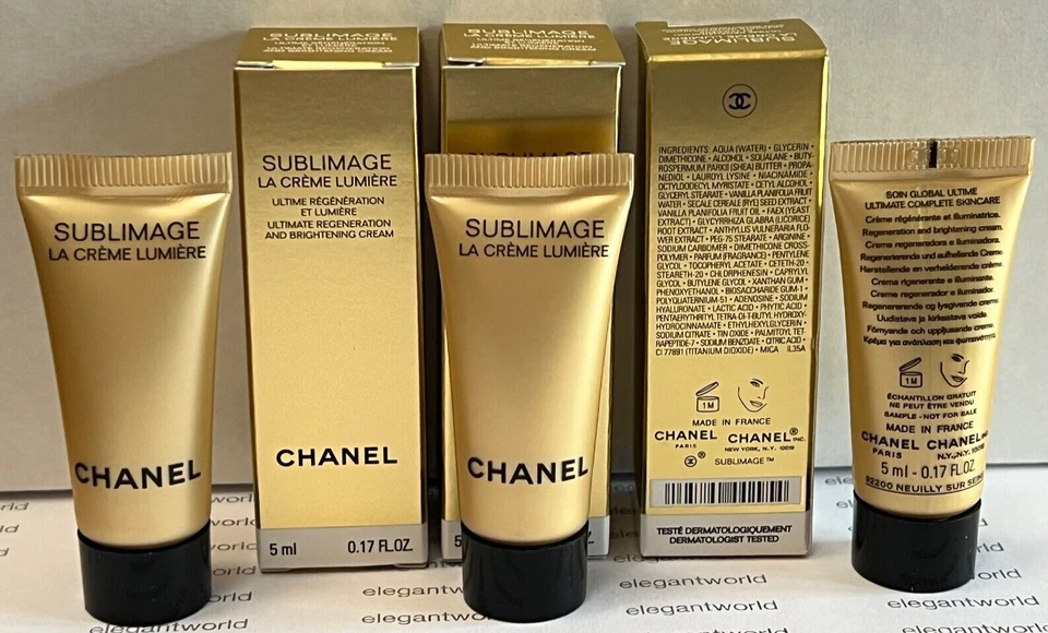 3 X Chanel Sublimage LA CREME LUMIERE Ultimate Регенерационный и Осветляющий Крем - Изображение 1 из 1
