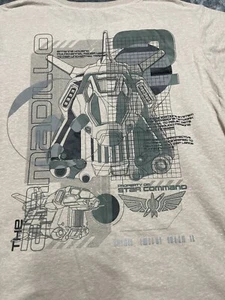 Disney Herren T-Shirt Large Star Command Gürteltier doppelseitige Tasche - Bild 1 von 7