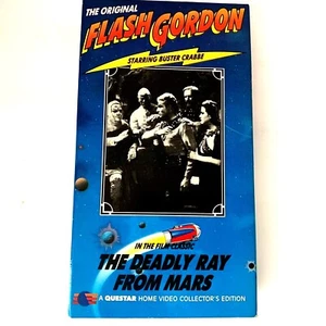 Flash Gordon: The Deadly Ray from Mars VHS Tape Rare Flash Gordon Buster Crabble - Picture 1 of 5