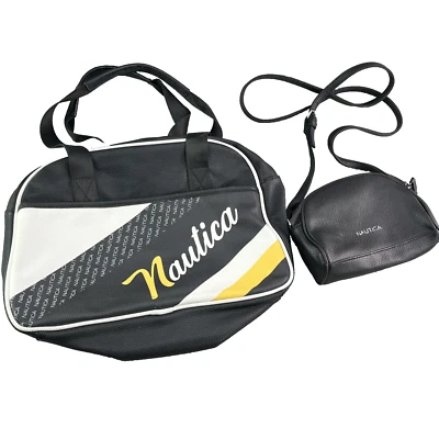 Nautica сумочка лот 2 котелок сумка и через плечо Y2k классический ретро шик опрятный 90-х - Изображение 1 из 4