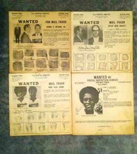 28 POSTER RICERCATI VINTAGE ORIGINALI ANNI 70 SERVIZIO ISPEZIONE POSTALE USA - Foto 1 di 6