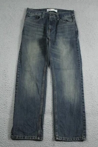 Levis Jeans Boys 14 Reg Blue 505 Straight Medium Wash Casual Youth Washout 27x27 - Picture 1 of 14