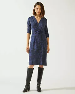BNWT womens JIGSAW FLORAL jersey dress size S, M, L. UK 10, 12, 14 RRP £98 - Picture 1 of 9