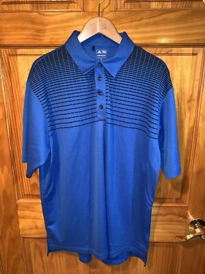 Camisa Polo/Golf Azul Para Hombres Adidas ClimaCool S/S Talla XL (XL) Diamantes - Poliéster Foto 1 de 4