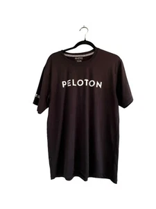 Peloton Shirt Mens Medium Black Short Sleeve Graphic T Century 100 Active Cycle - Picture 1 of 5