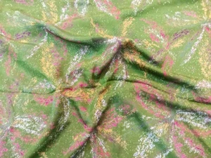 Tela impresa chinón sari Georgette sari de seda pura india PGS1731 - Imagen 1 de 9